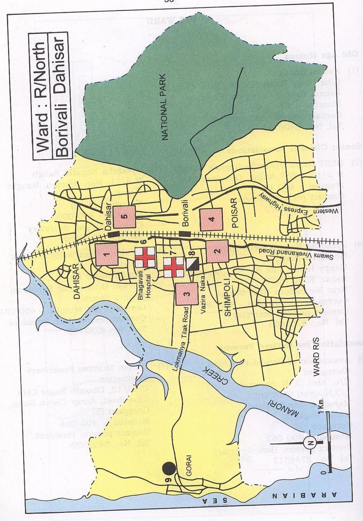 地図Dahisarムンバイ