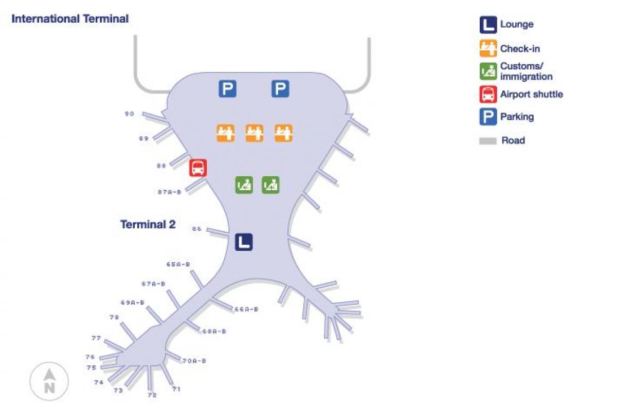 第2ターミナルムンバイの空港地図