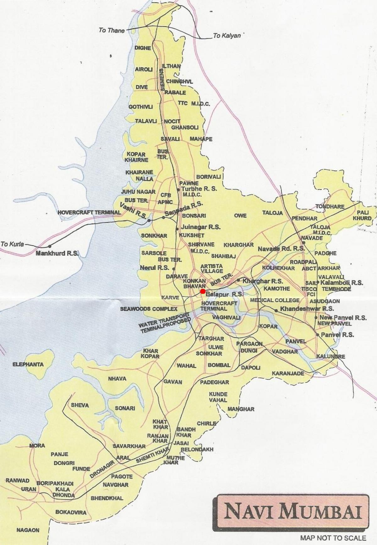 地図ナビムンバイ市