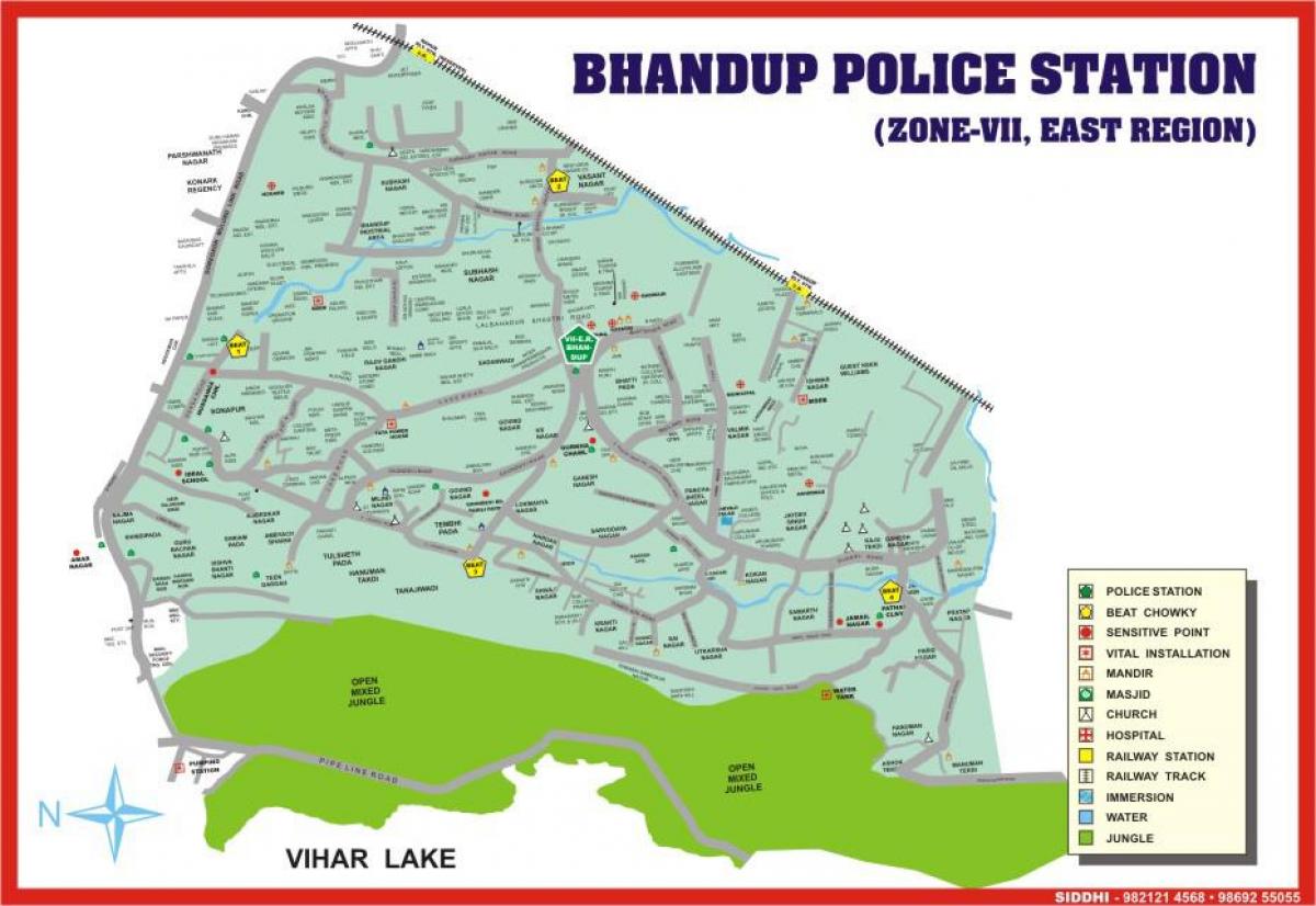 ムンバイBhandup地図