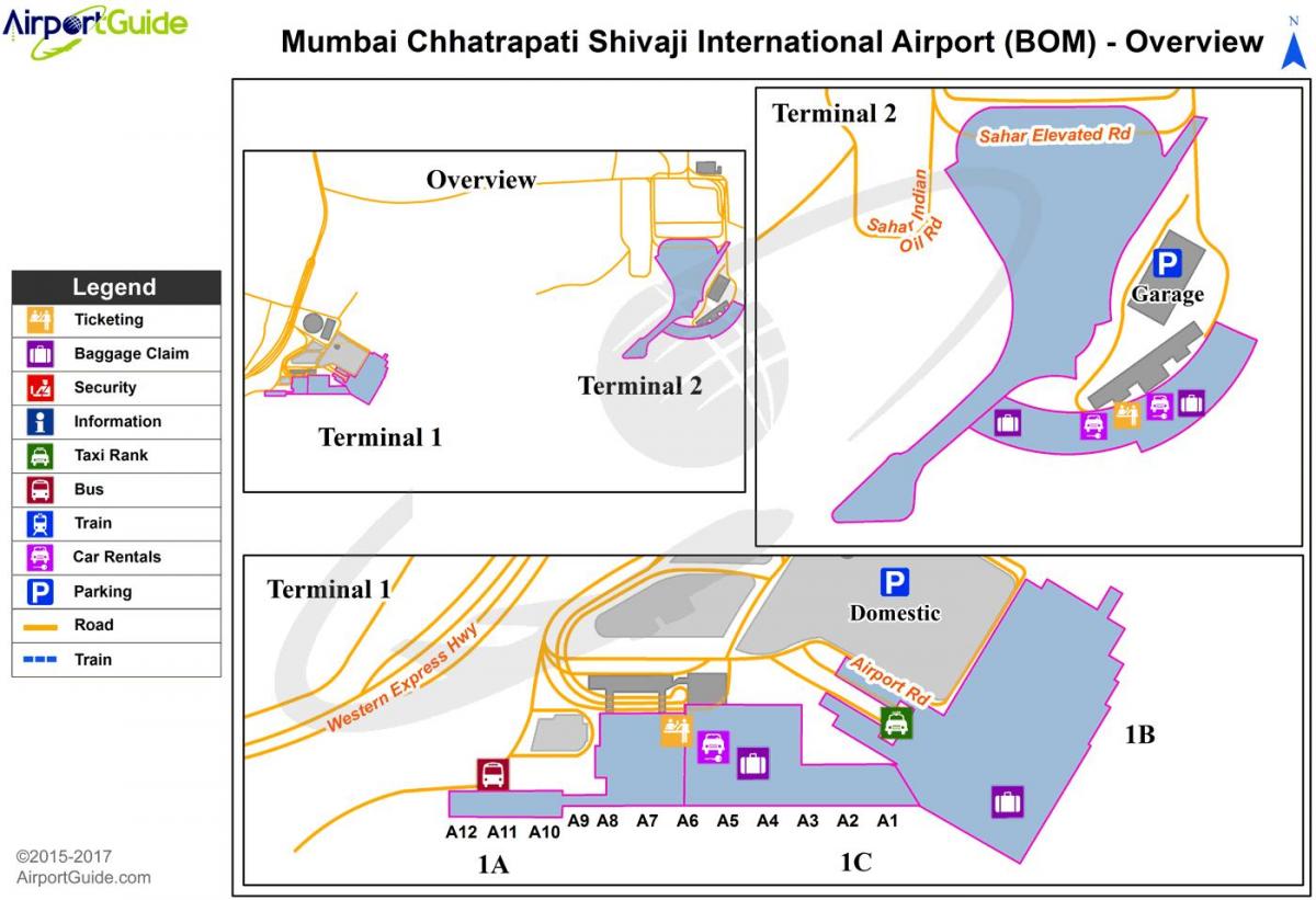 Chhatrapati Shivaji末端の地図