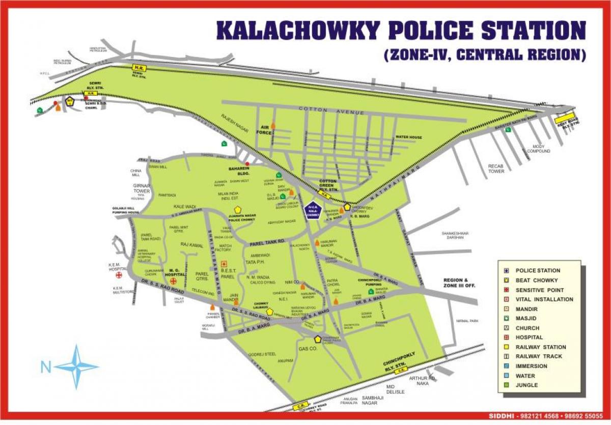 地図Kalachowkiムンバイ