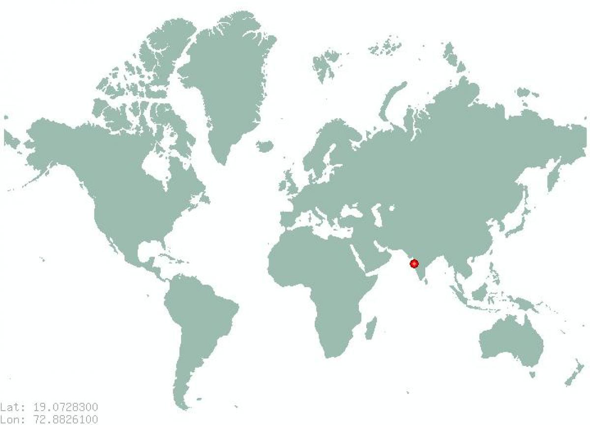 ムンバイの世界地図