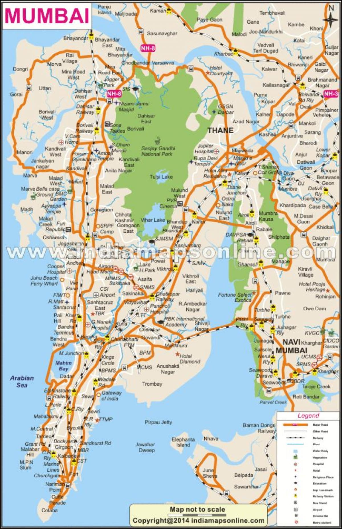 フルムンバイの地図