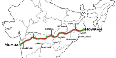 ナグプムンバイの高速道路地図