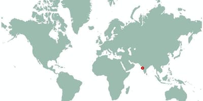 ムンバイの世界地図