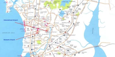 ムンバイのローカル路線地図