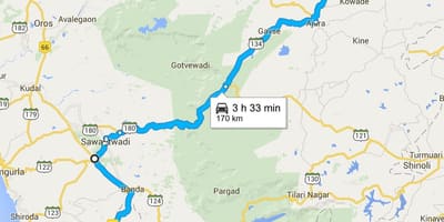 ムンバイゴアでは高速道路地図