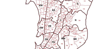 ムンバイ地図表示エリアワイズ
