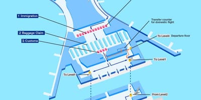 地図のムンバイ国際空港