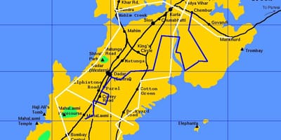 ムンバイモノレールの地図