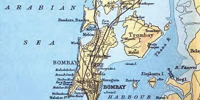 古地図のムンバイ