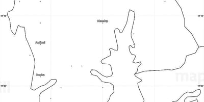 ムンバイの白地図
