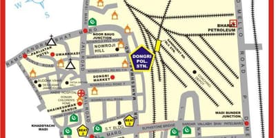 地図Dongriムンバイ