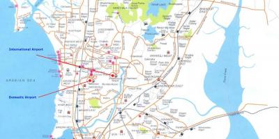 ムンバイのローカル路線地図