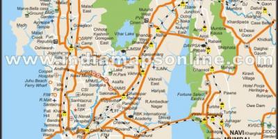 地図ムンバイの現地